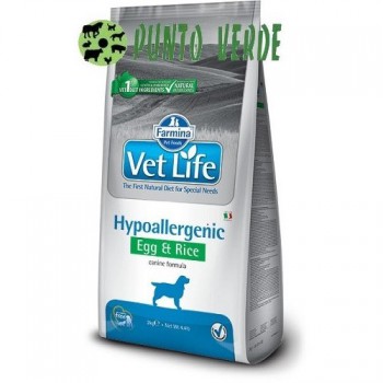 FARMINA VET LIFE DOG HYPOALLERGENIC egg e rice KG 12 